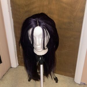Purple long bangs wig 26-28 inch Long 2020…